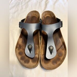 Birkenstock Size 39 Pewter/Dark Silver